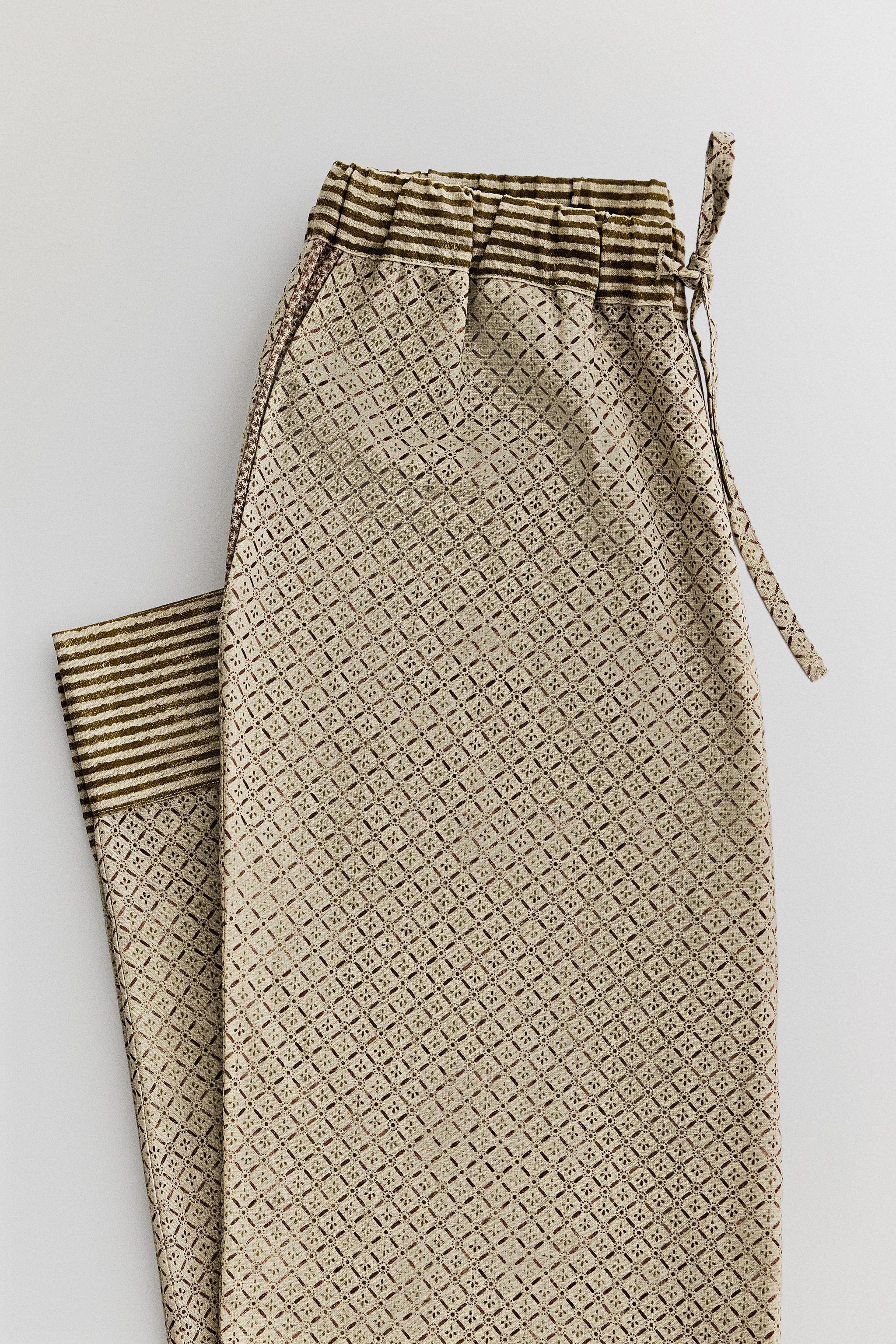 MIXED-PRINT TROUSERS | KATHARINE POLE